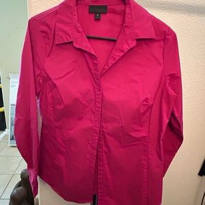 Pink button up blouse